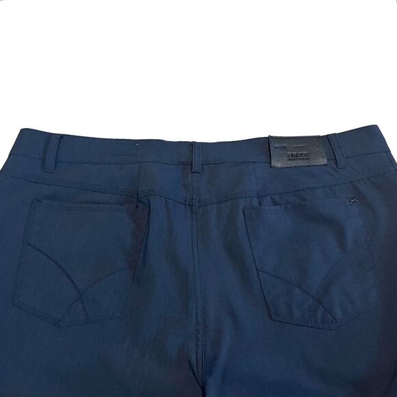 Brax Men's Cooper Regular Fit Straight Pants Navy - Picture 6 of 7